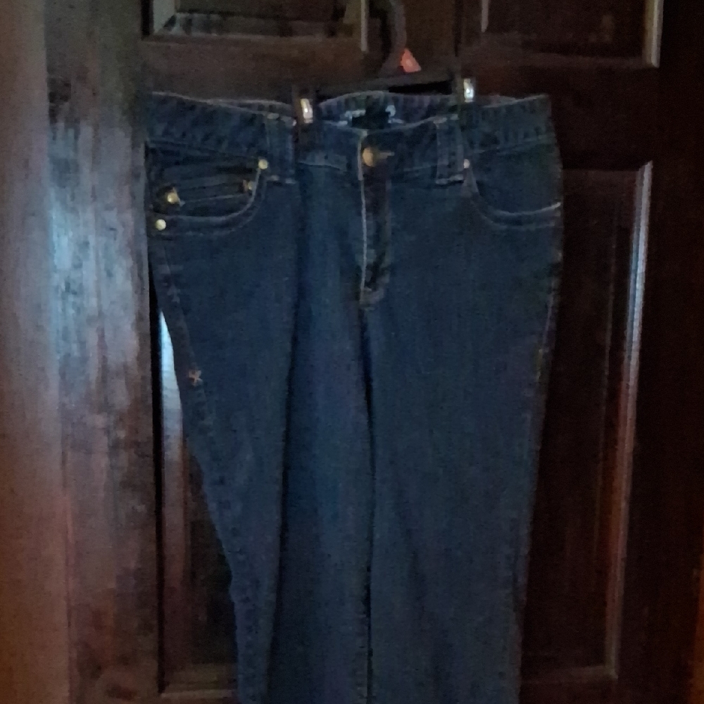 Women’s Straight-Leg Jeans in Dark Blue Denim